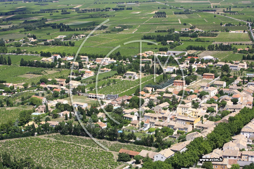 Photo arienne de Sainte Cecile les Vignes