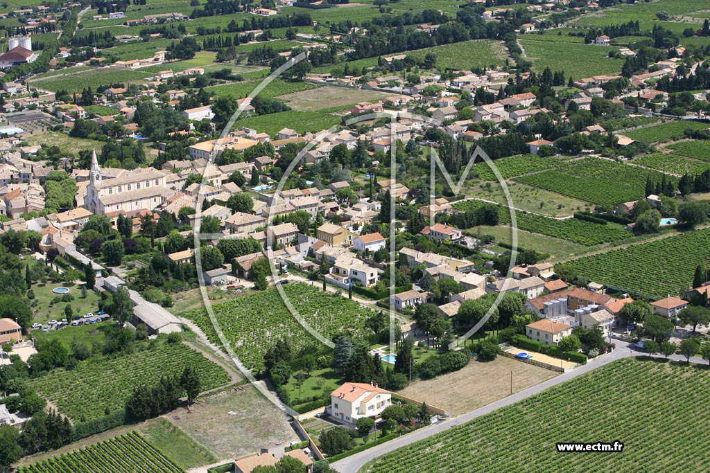 Photo arienne de Sainte Cecile les Vignes