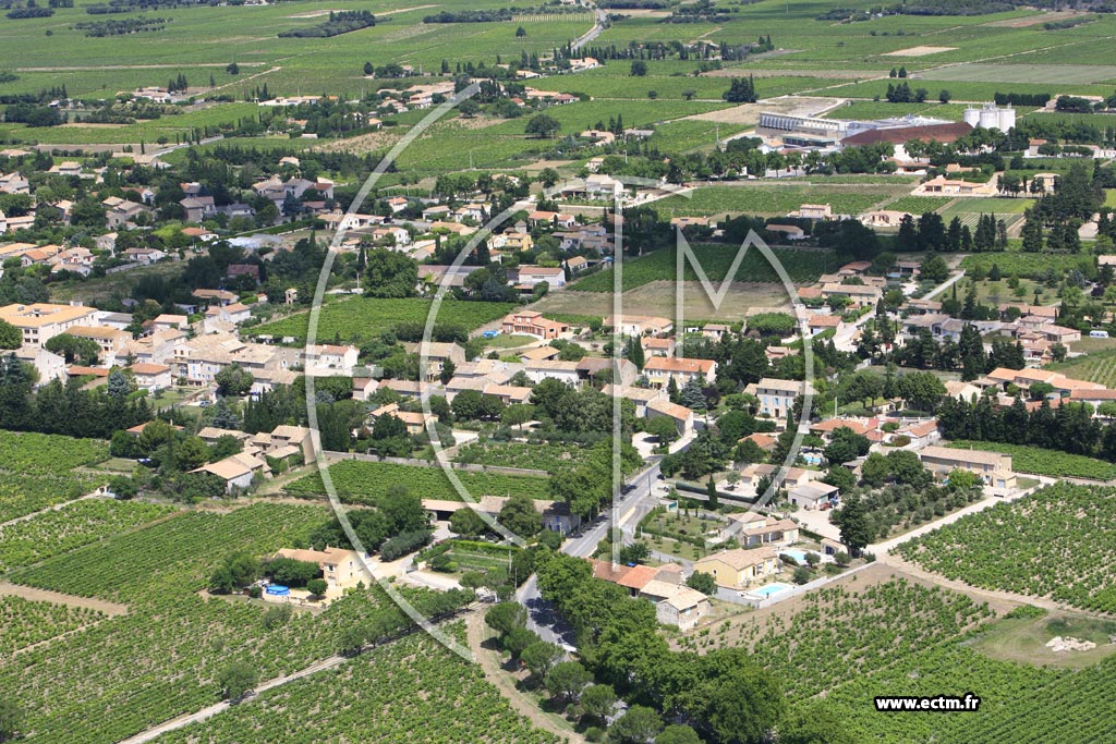 Photo arienne de Sainte Cecile les Vignes