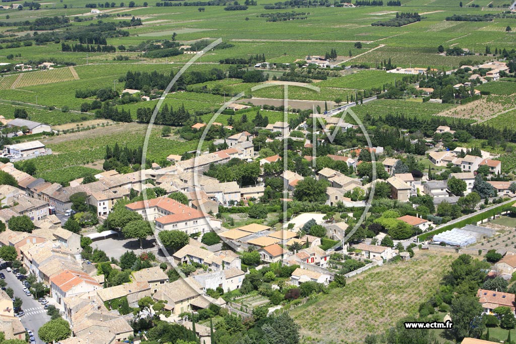 Photo arienne de Sainte Cecile les Vignes