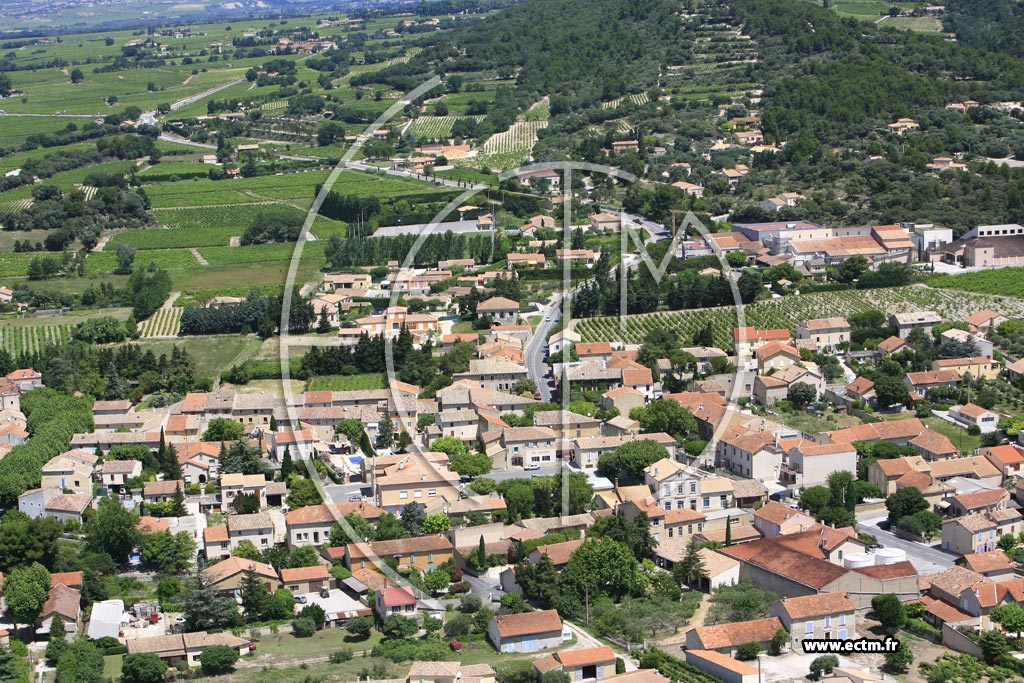 Photo arienne de Vacqueyras