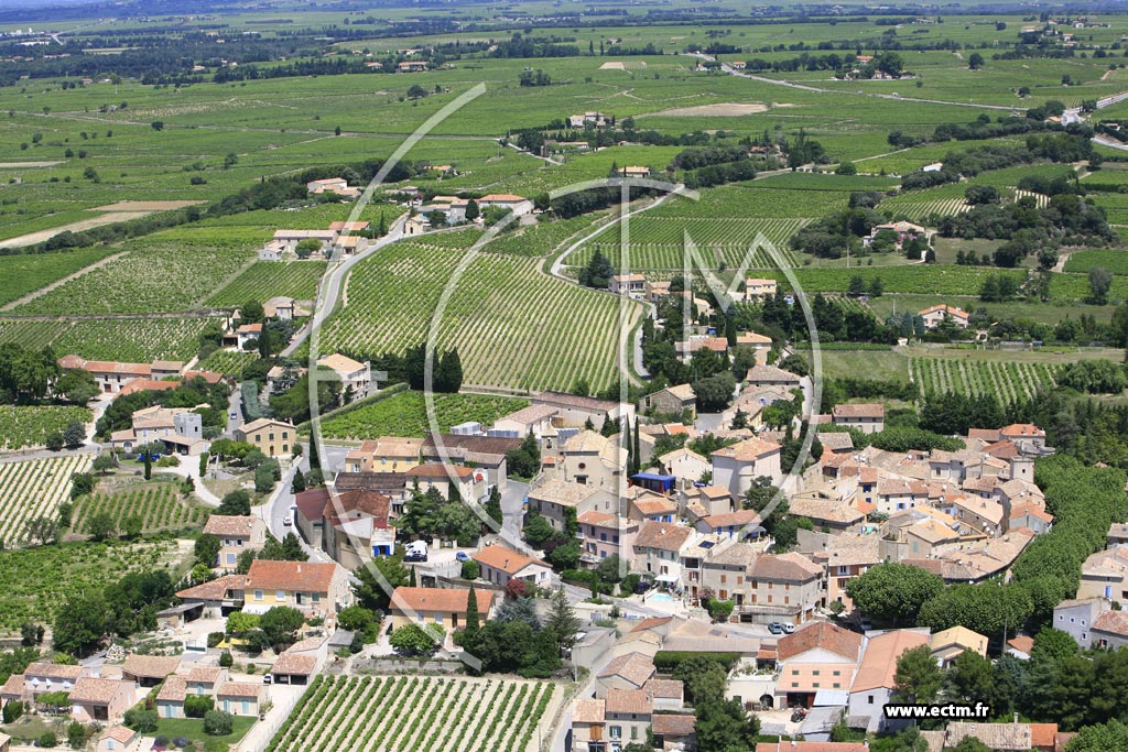 Photo arienne de Vacqueyras