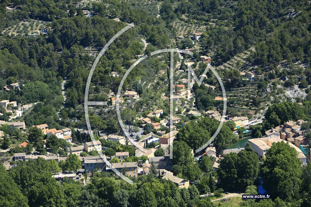 Photo arienne de Fontaine de Vaucluse