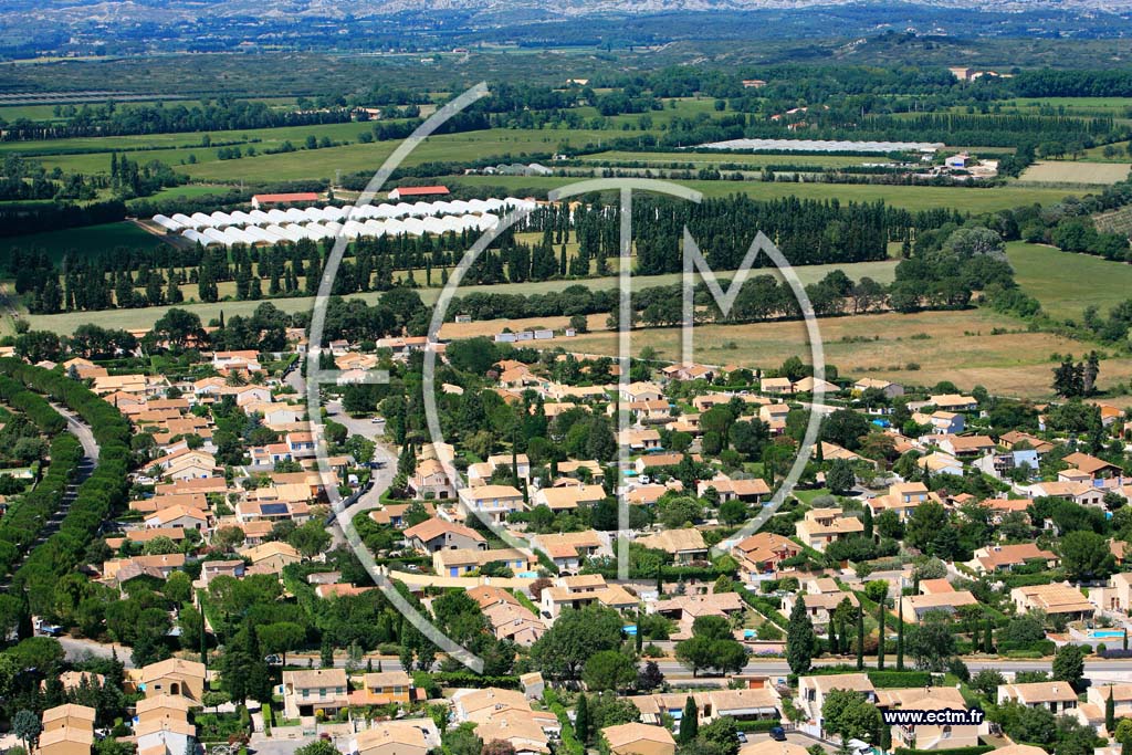 Photo arienne de Saint Martin de Crau