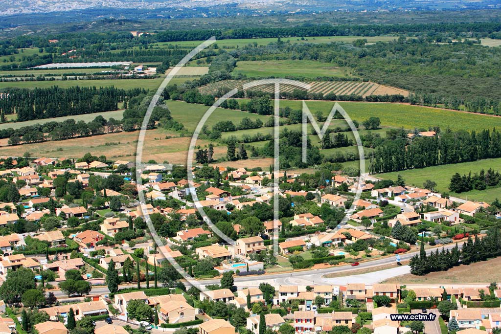 Photo arienne de Saint Martin de Crau