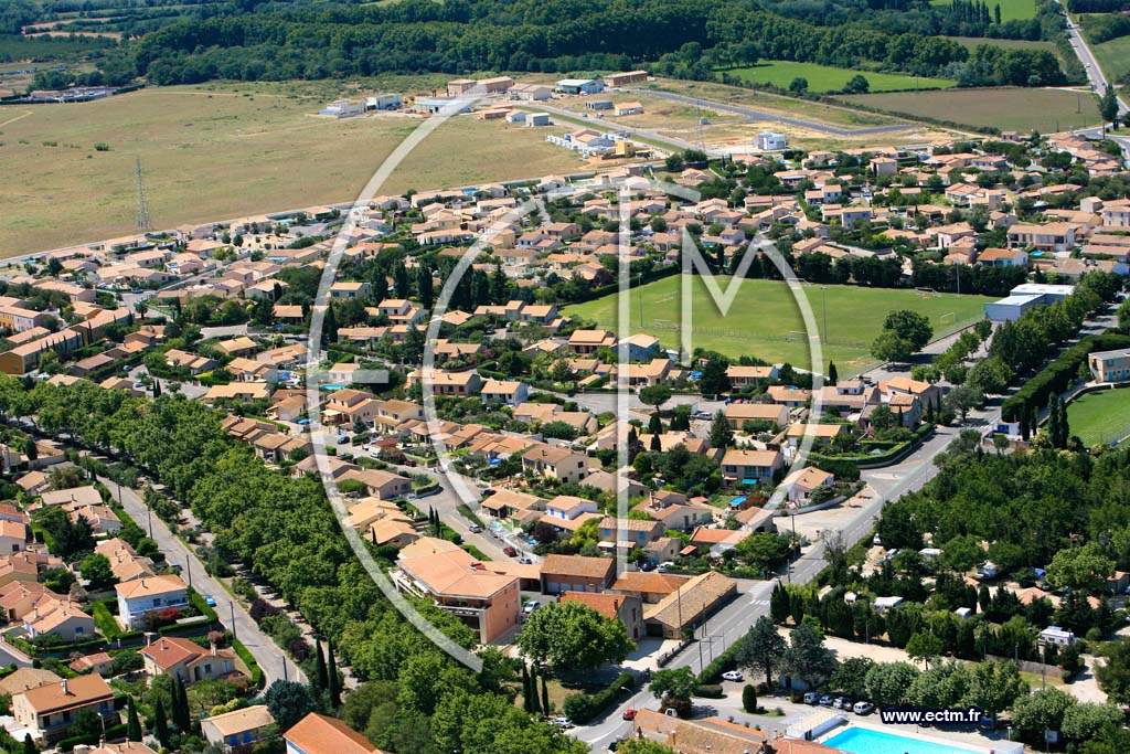 Photo arienne de Saint Martin de Crau