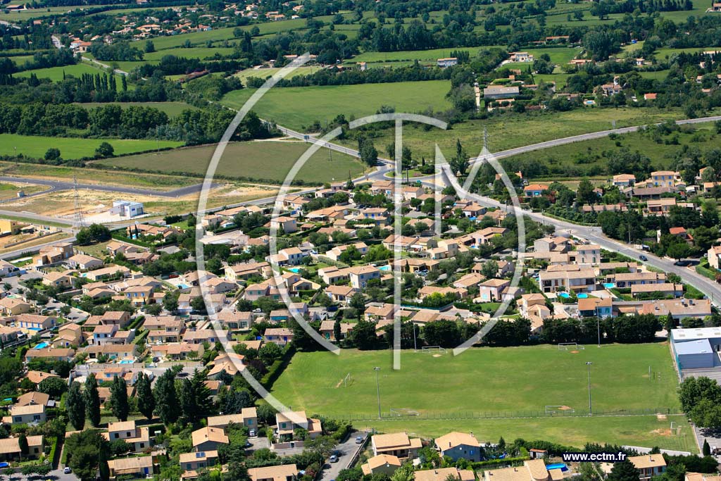 Photo arienne de Saint Martin de Crau