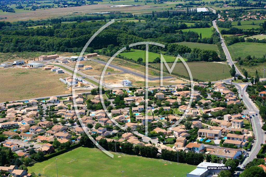 Photo arienne de Saint Martin de Crau