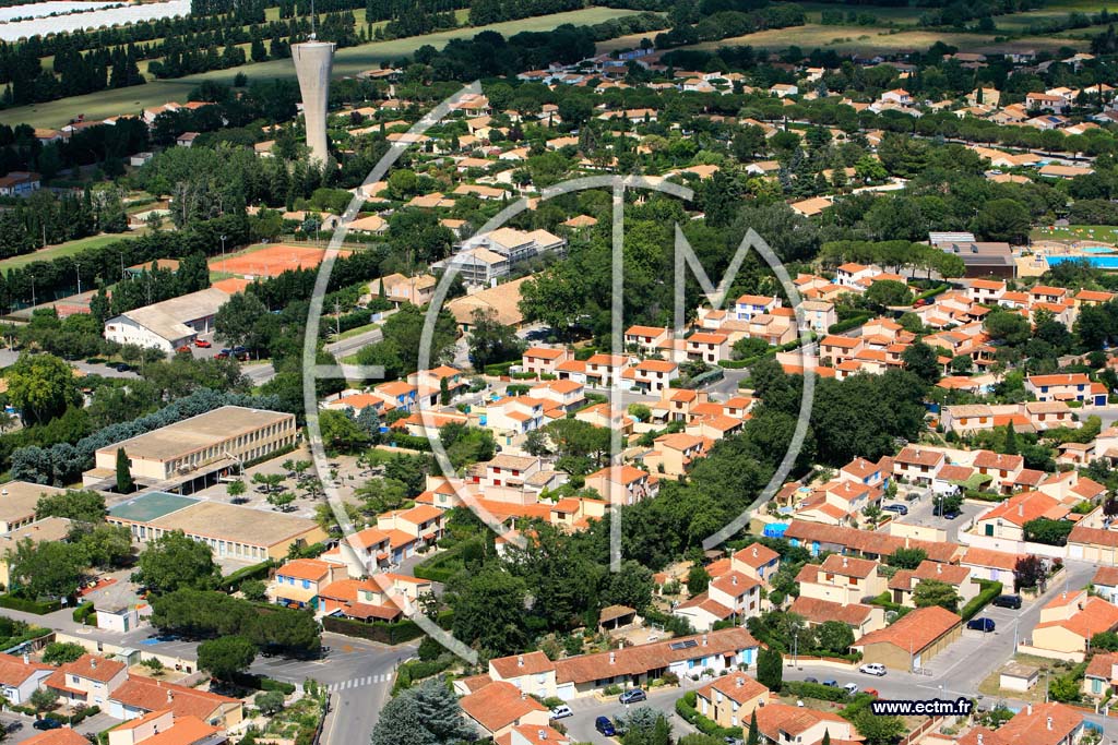 Photo arienne de Saint Martin de Crau