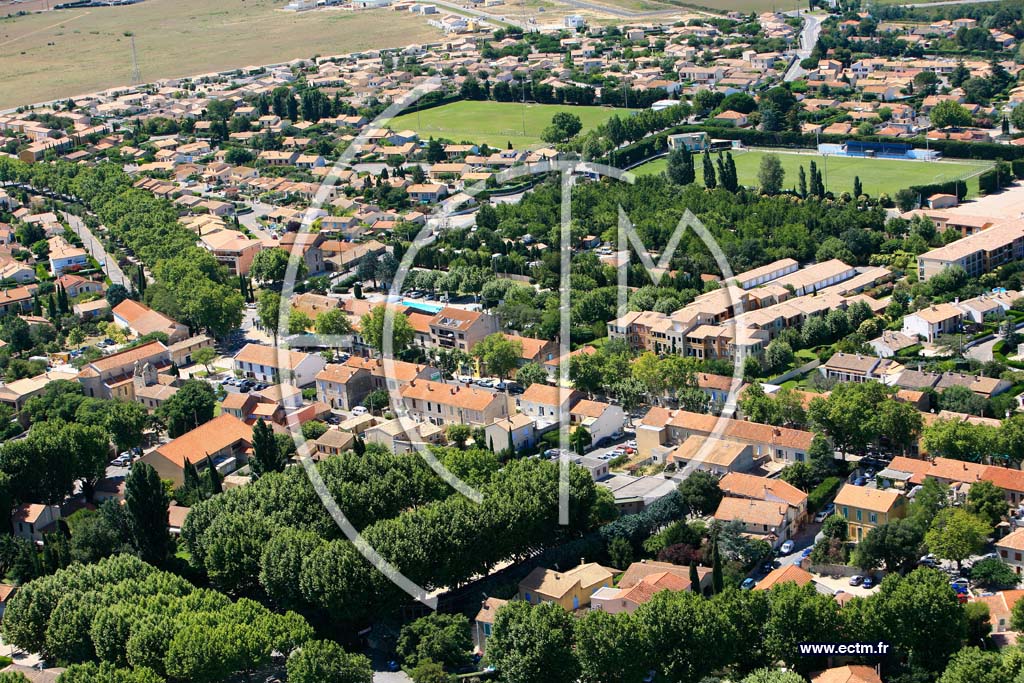 Photo arienne de Saint Martin de Crau