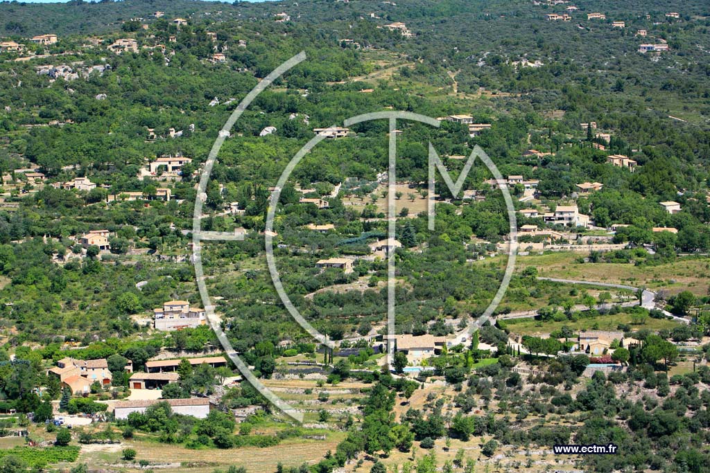 Photo arienne de Gordes