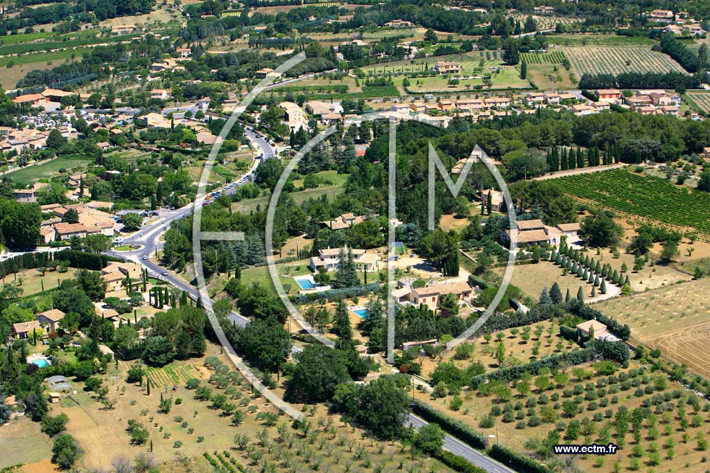 Photo arienne de Lourmarin