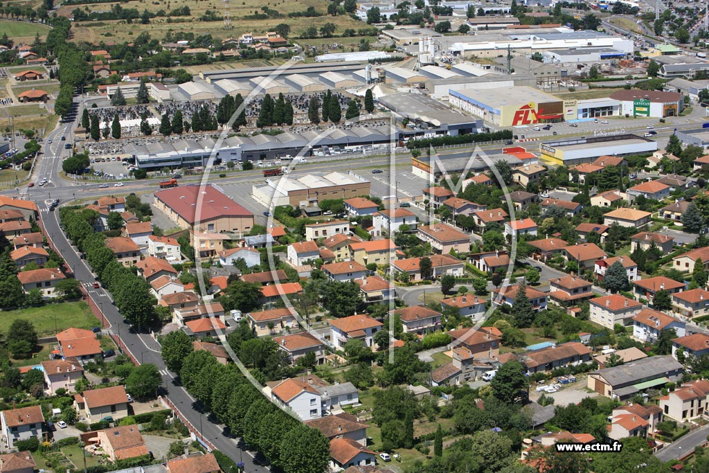 Photo arienne de Portet sur Garonne