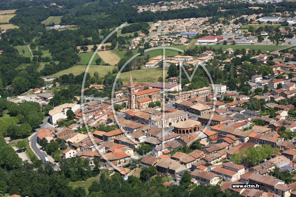 Photo arienne de Saint Lys