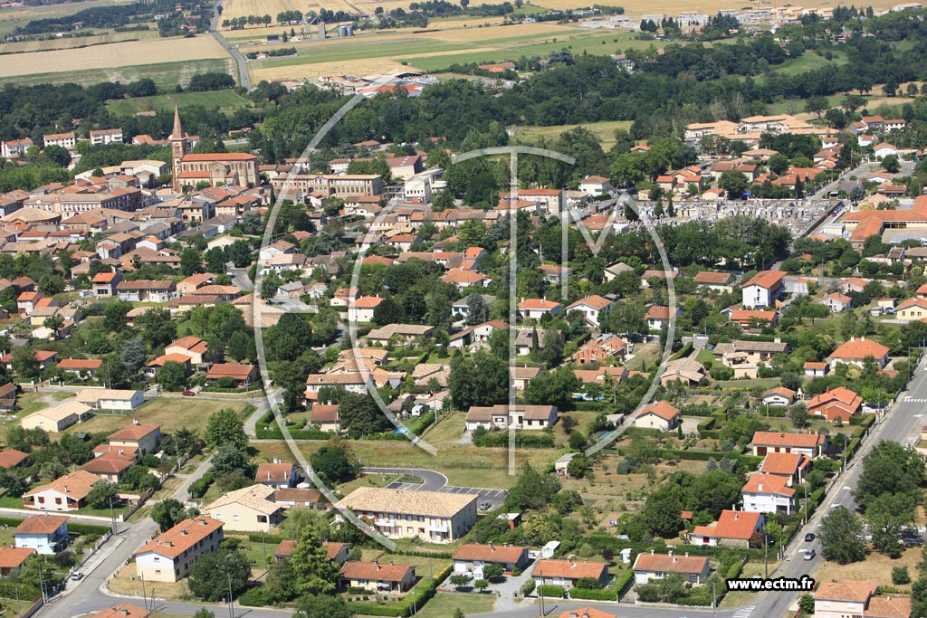 Photo arienne de Saint Lys