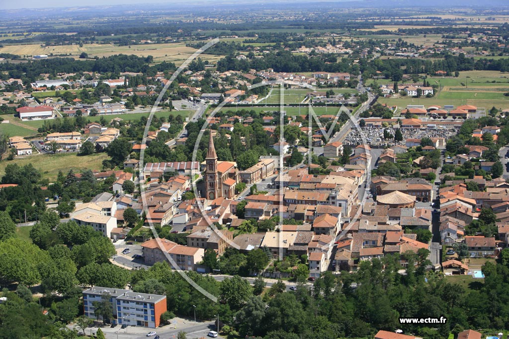 Photo arienne de Saint Lys