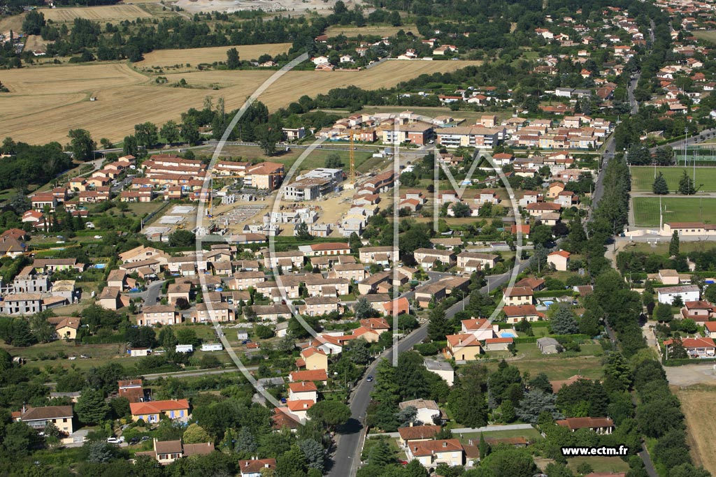 Photo arienne de Villeneuve Tolosane