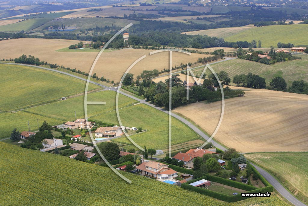 Photo arienne de Belbeze de Lauragais