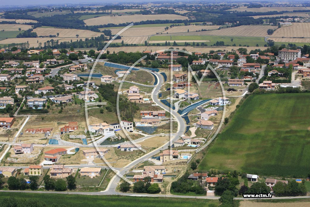Photo arienne de Lauzerville