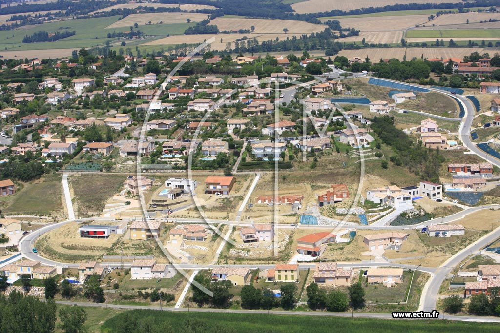Photo arienne de Lauzerville