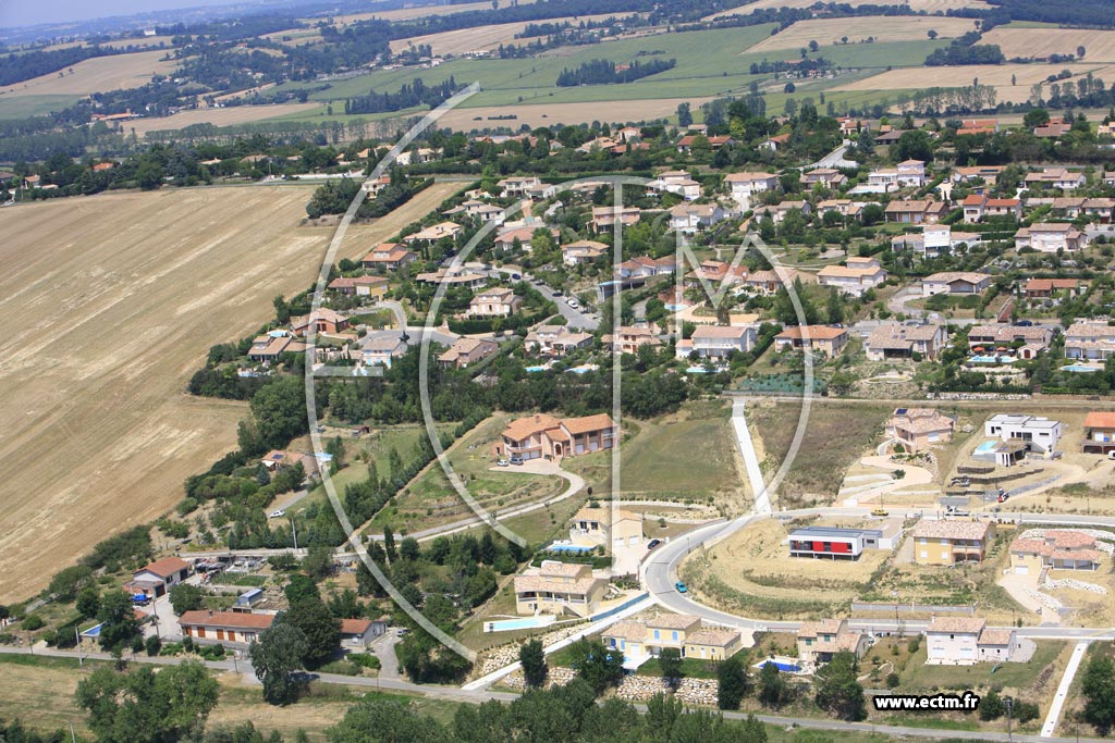 Photo arienne de Lauzerville