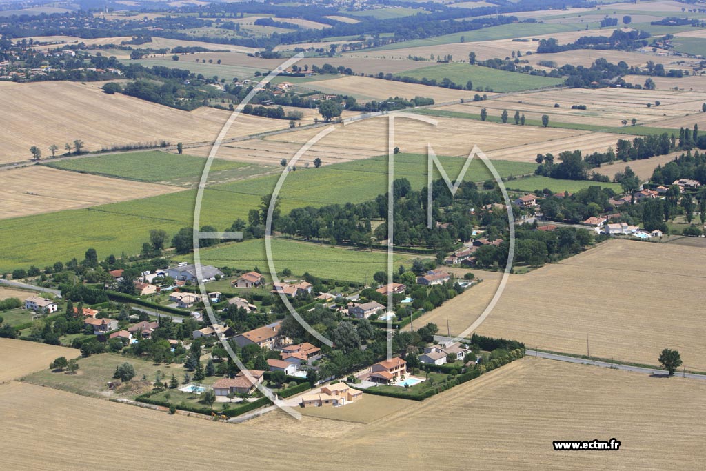 Photo arienne de Lauzerville