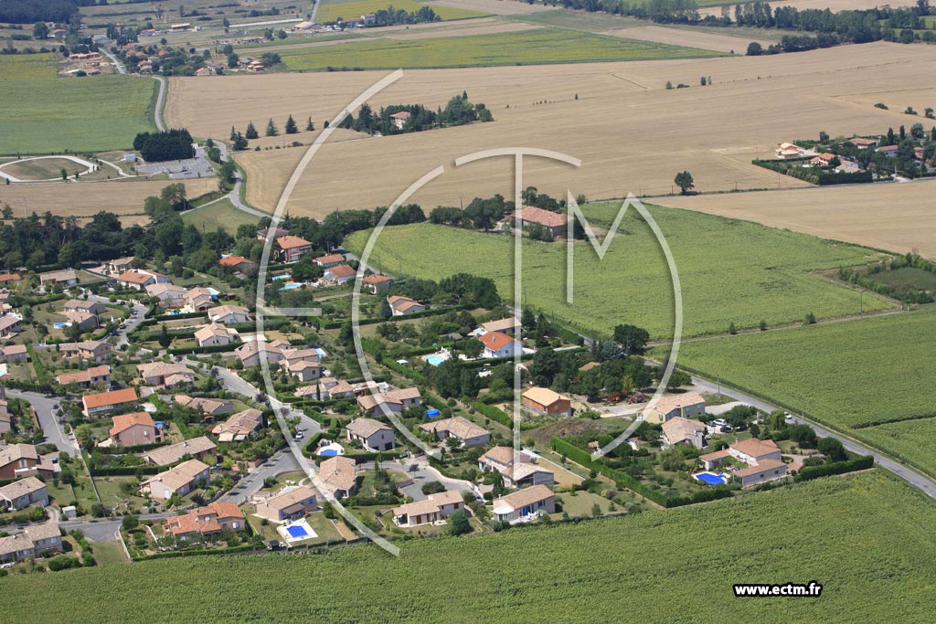 Photo arienne de Lauzerville