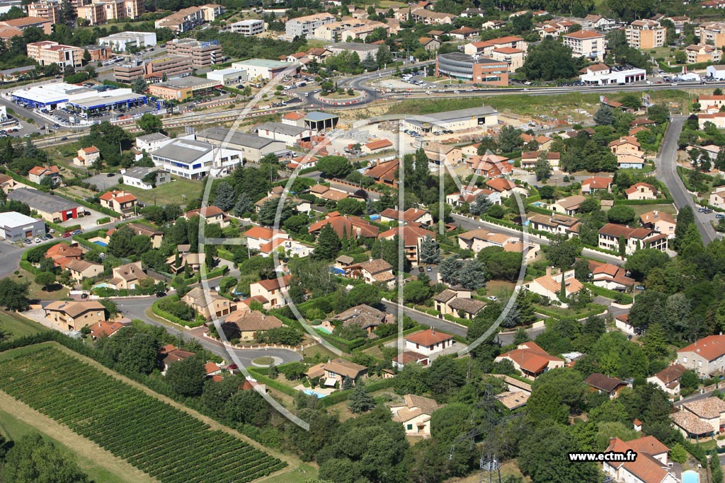 Photo arienne de Ramonville Saint Agne
