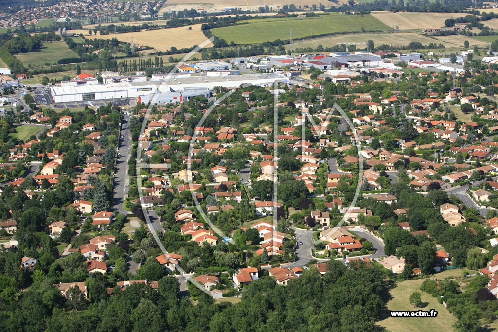 Photo arienne de Saint Orens de Gameville
