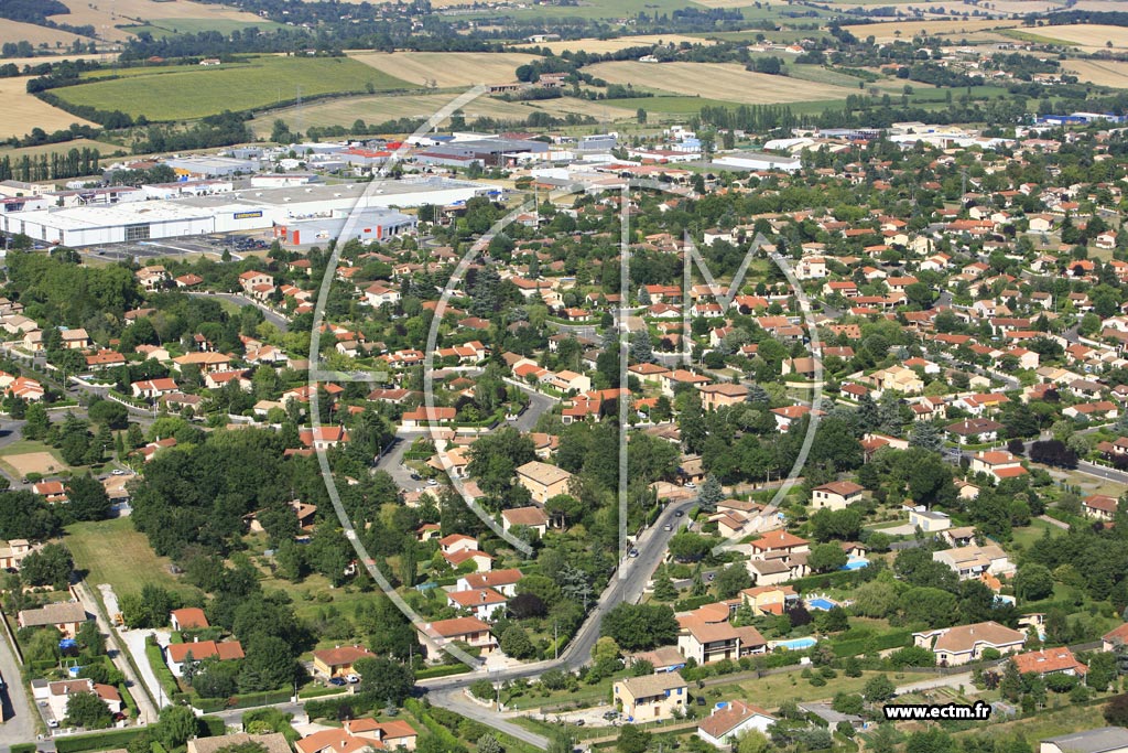 Photo arienne de Saint Orens de Gameville