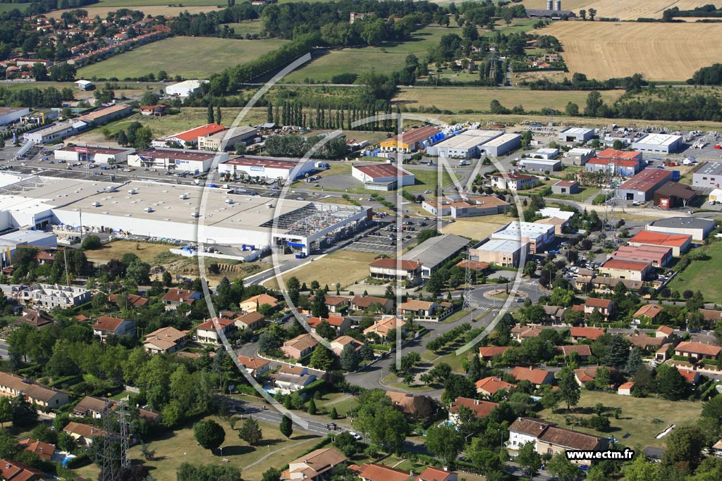 Photo arienne de Saint Orens de Gameville