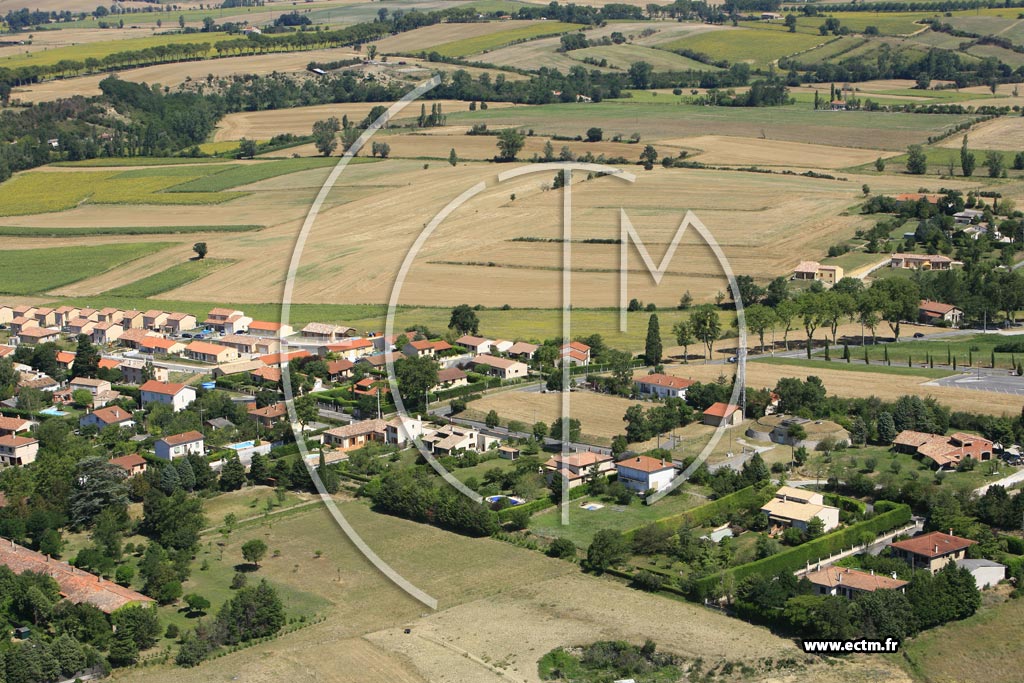 Photo arienne de Villefranche de Lauragais