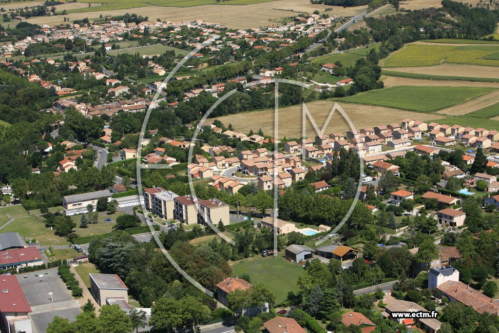 Photo arienne de Villefranche de Lauragais