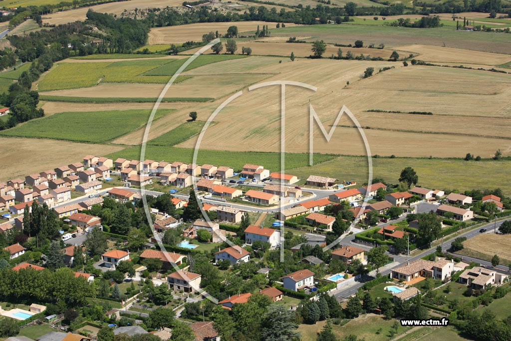 Photo arienne de Villefranche de Lauragais