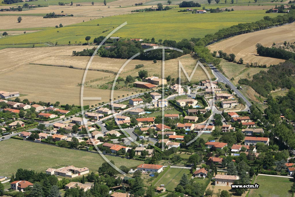 Photo arienne de Villefranche de Lauragais