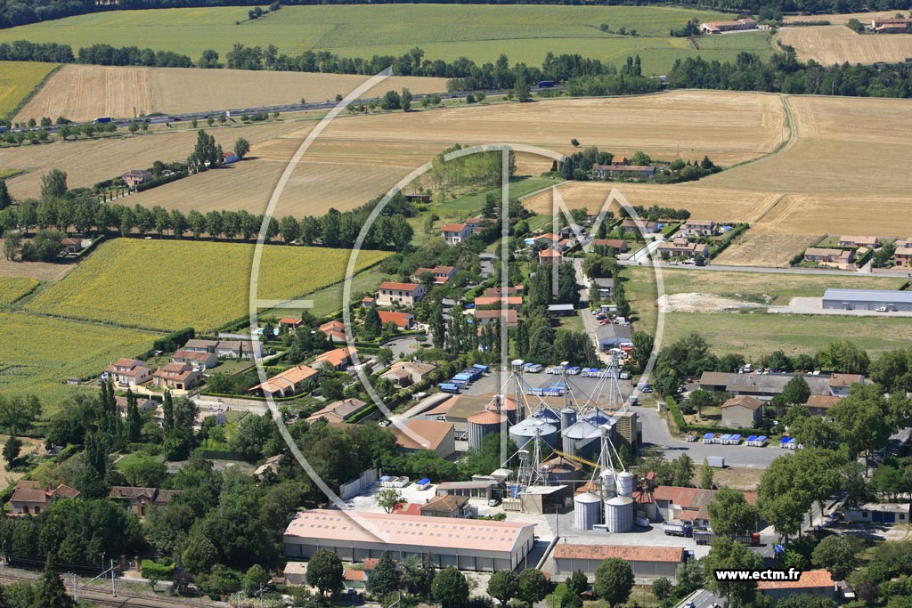Photo arienne de Villefranche de Lauragais
