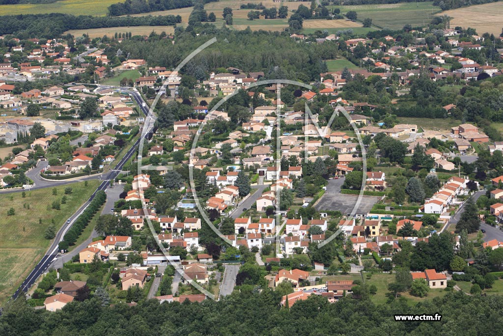 Photo arienne de Labastide Saint Sernin