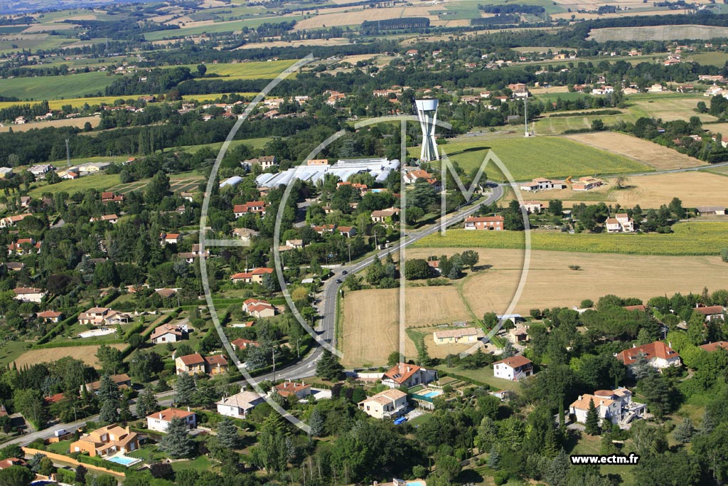 Photo arienne de Saint Genies Bellevue