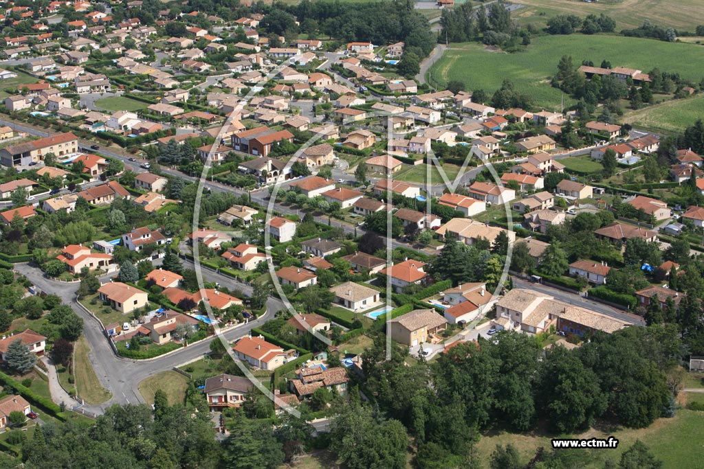 Photo arienne de Saint Loup Cammas