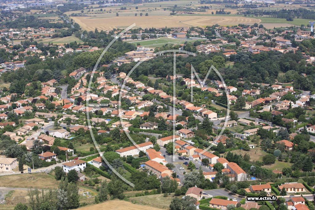 Photo arienne de Castelginest