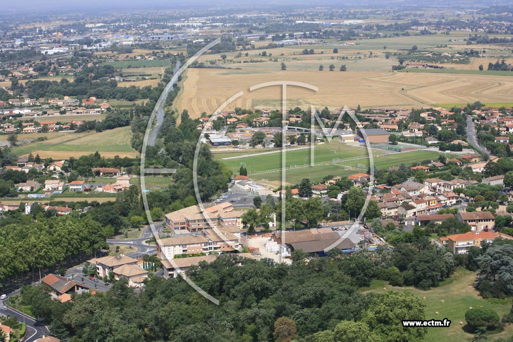 Photo arienne de Castelginest