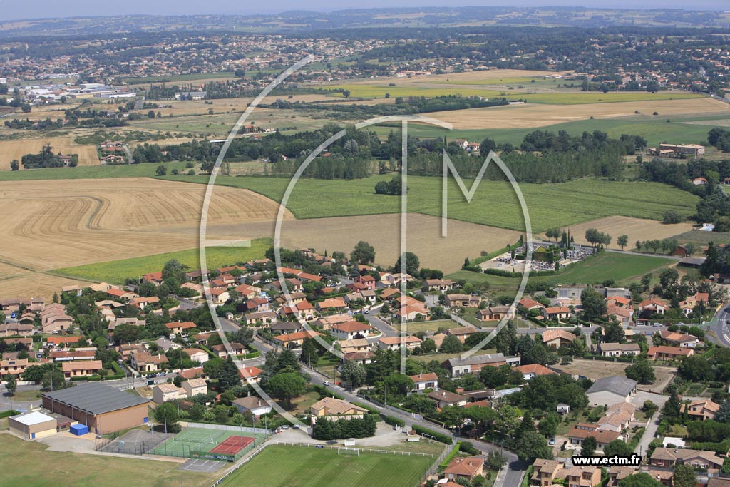 Photo arienne de Castelginest