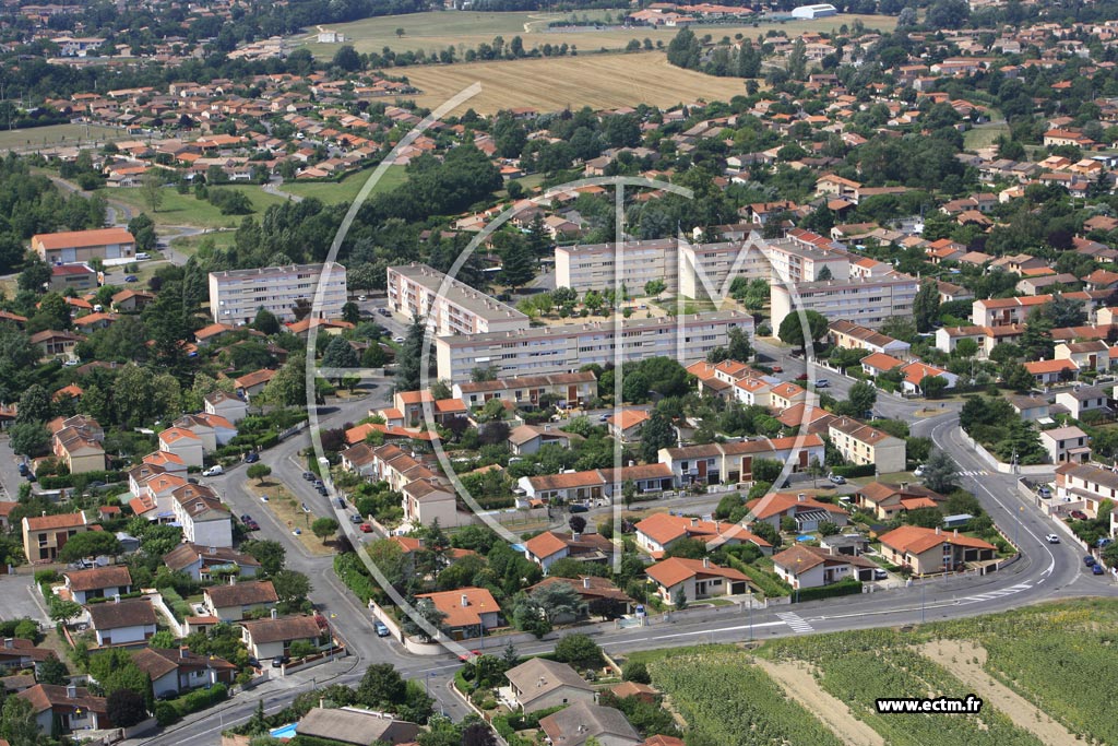 Photo arienne de Castelginest