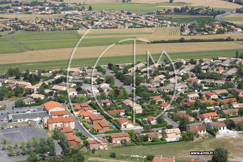Photo arienne de Castelginest