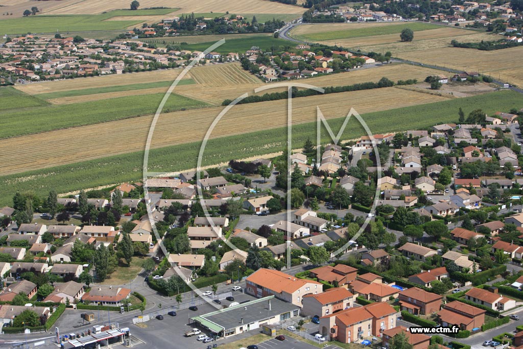 Photo arienne de Castelginest