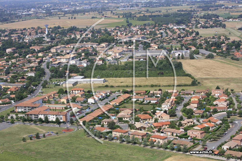 Photo arienne de Castelginest