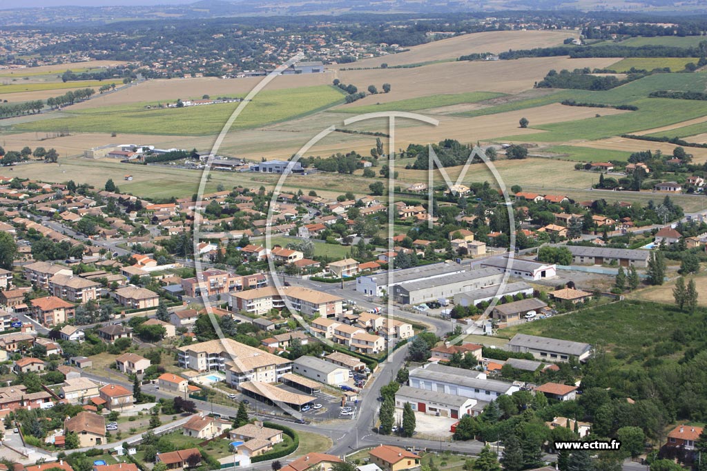 Photo arienne de Castelginest
