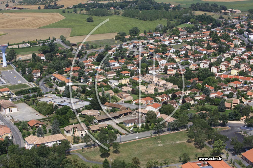 Photo arienne de Castelginest