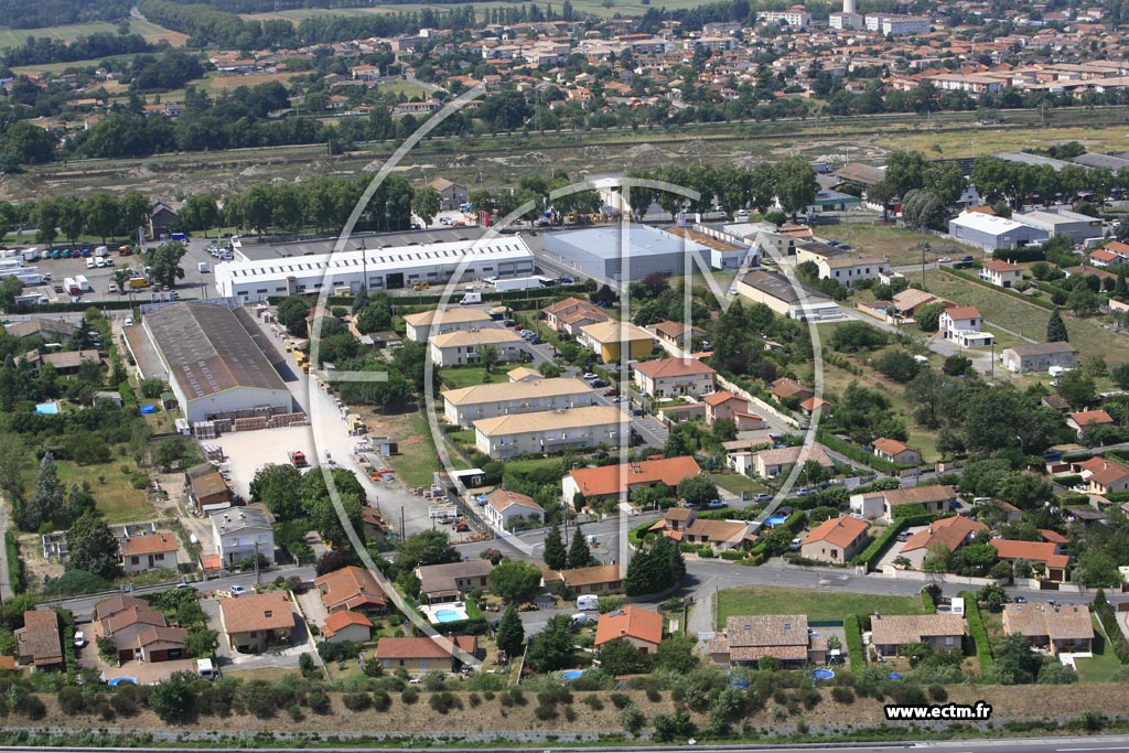 Photo arienne de Saint Alban