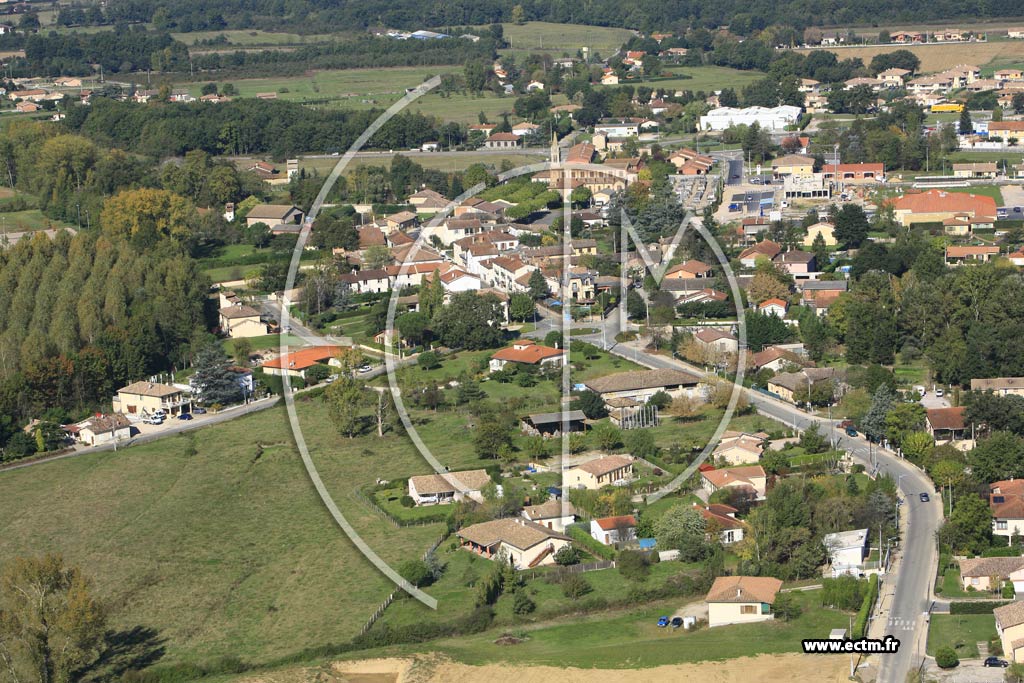 Photo arienne de Saint Etienne de Tulmont